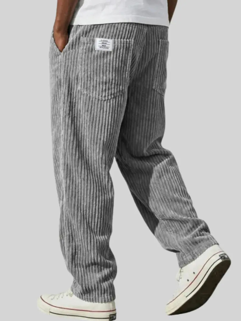 Cazel | Pantalon en velours côtelé à taille élastique pour homme