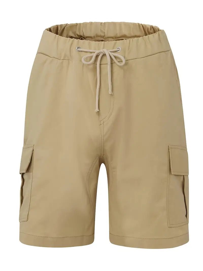 Lenoir™ | Short cargo décontracté à taille non élastique avec cordon