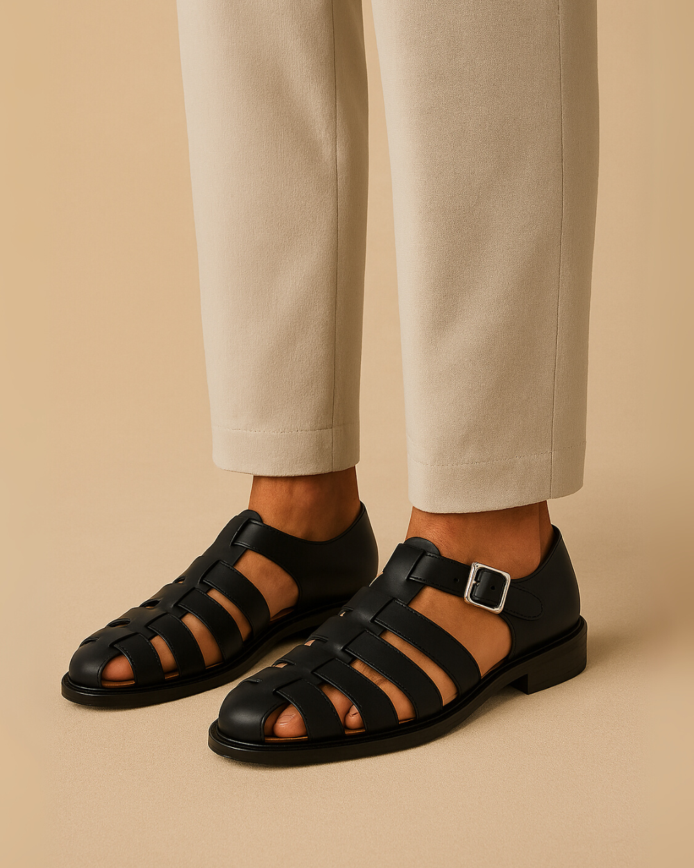 Lenoir™ | Sandales fermées à boucle élégante