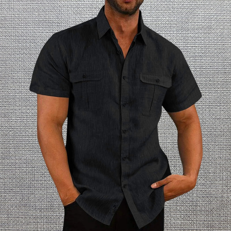 Lenoir™ | Chemise courte à deux poches