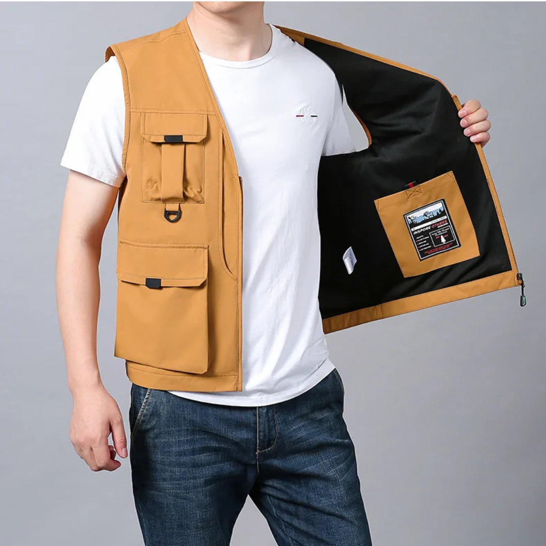Lenoir™ | Gilet cargo élégant et décontracté