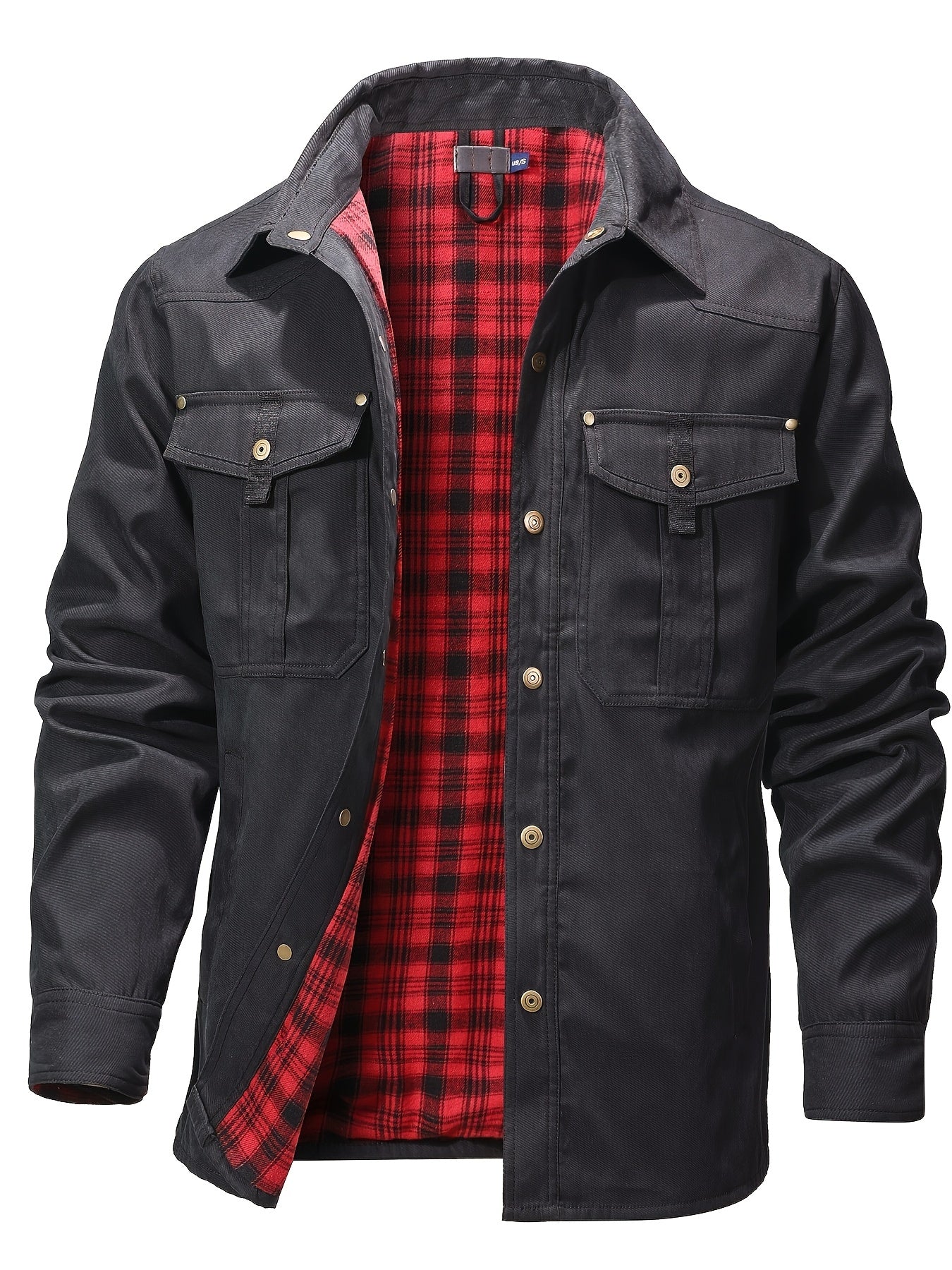Lenoir™ | Veste cargo décontractée à manches longues