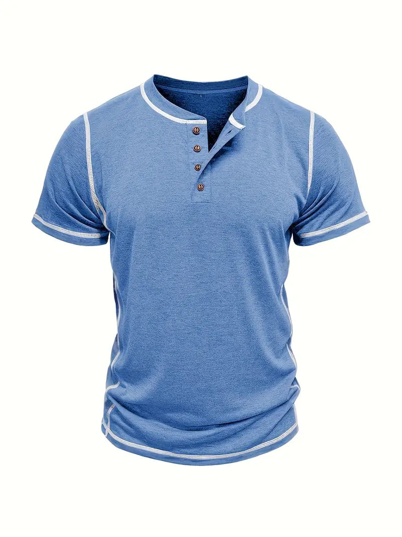 Lenoir™ | T-shirt à manches courtes boutonné