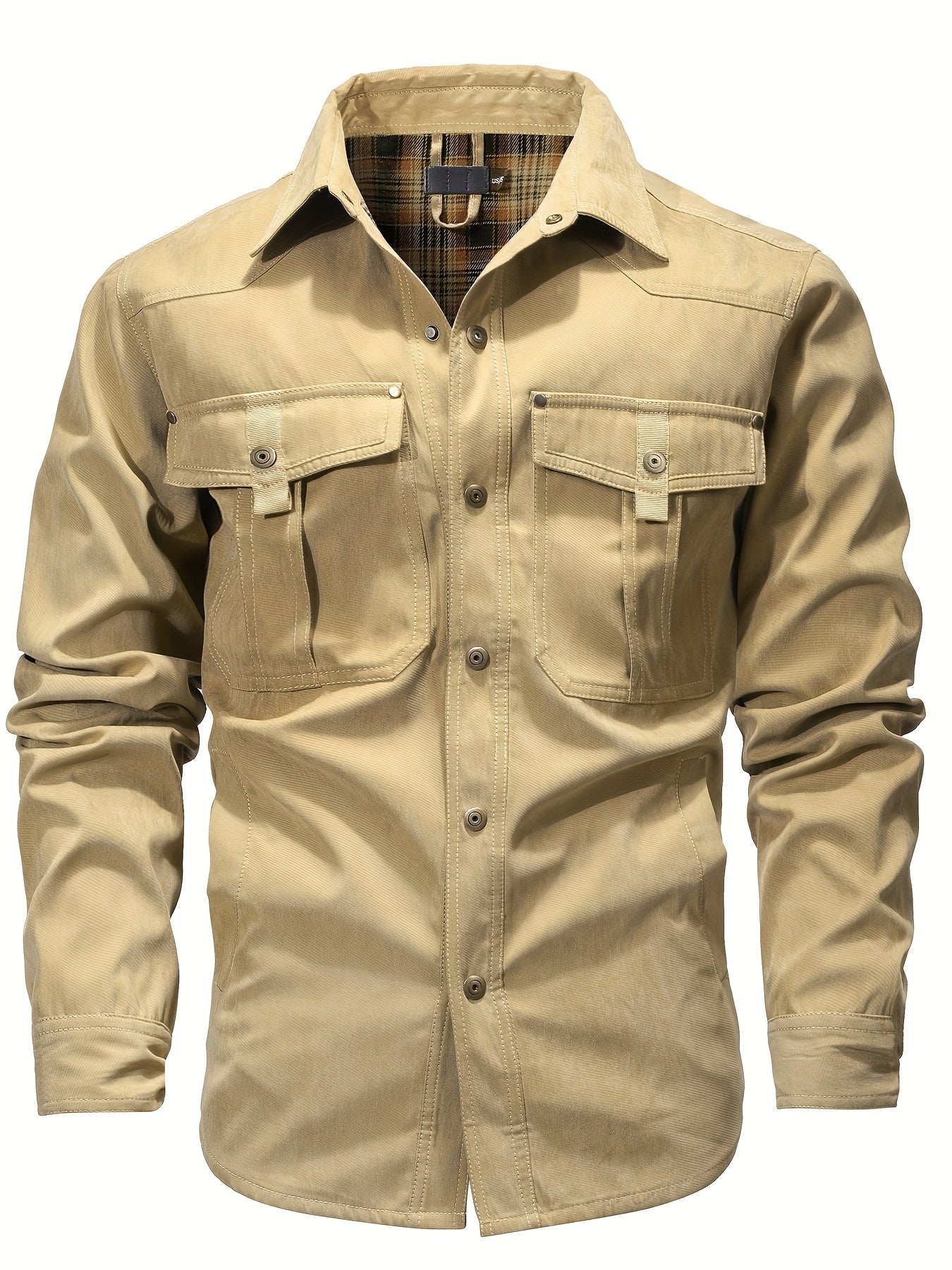 Lenoir™ | Veste cargo décontractée à manches longues