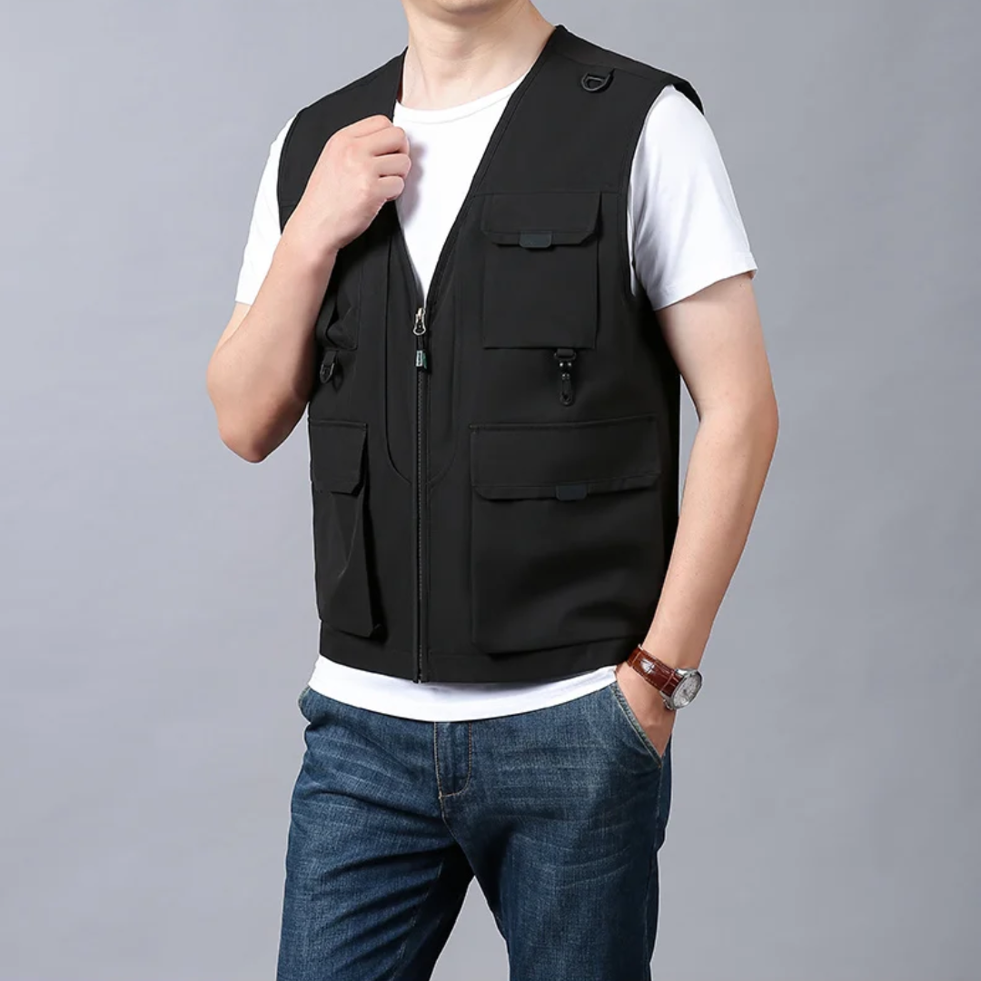 Lenoir™ | Gilet cargo élégant et décontracté
