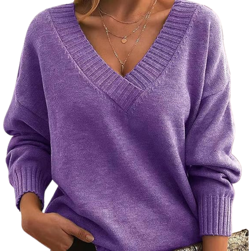Pull en Cachemire à Col V Chic | Parfait pour un Usage Quotidien