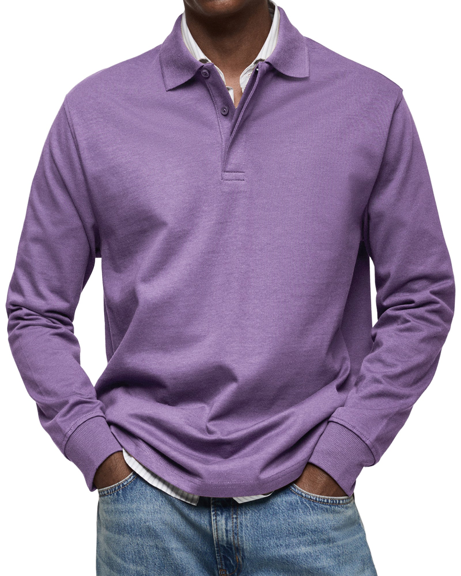 Lenoir™ | Polo de luxe à manches longues