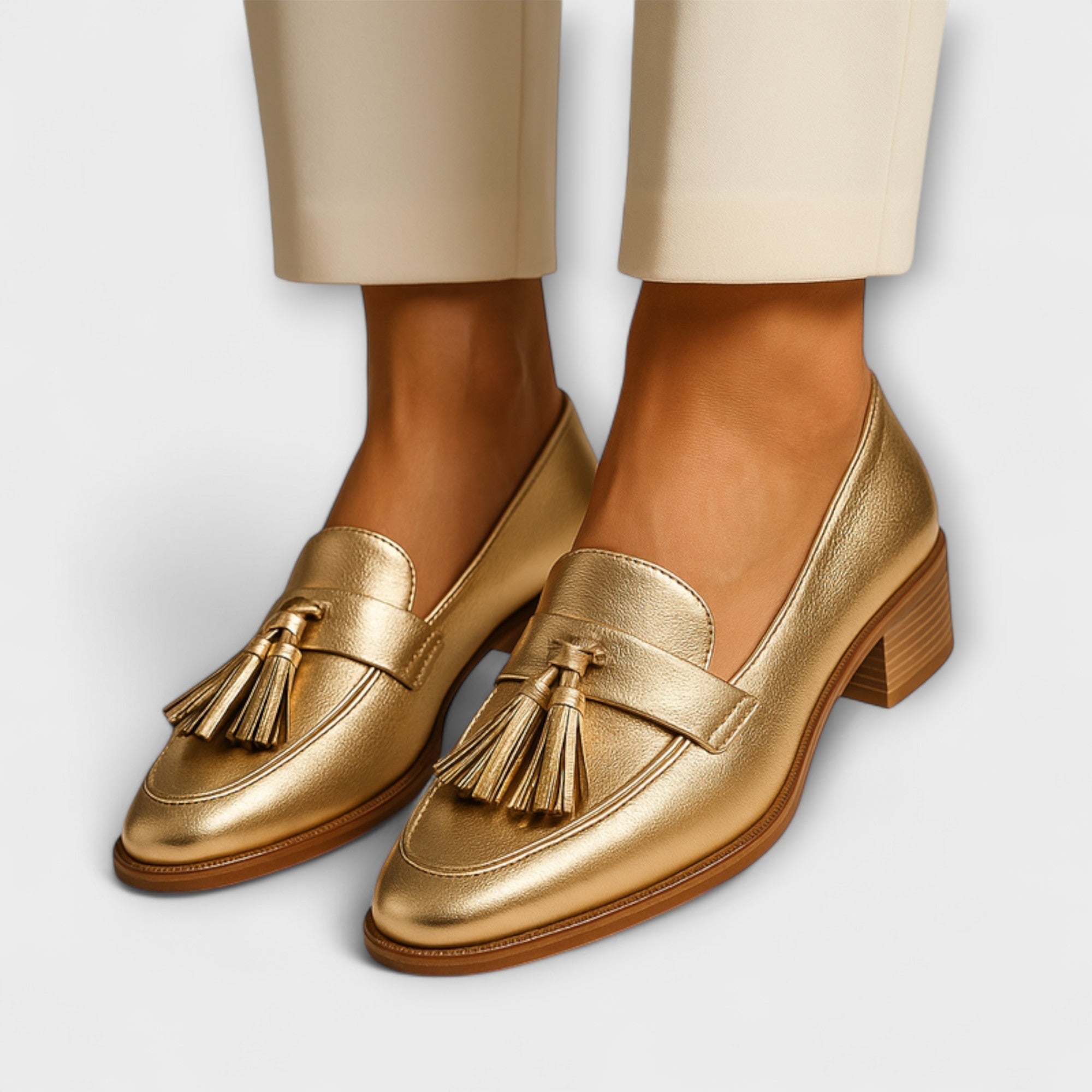 Lenoir™ | Mocassins dorés
