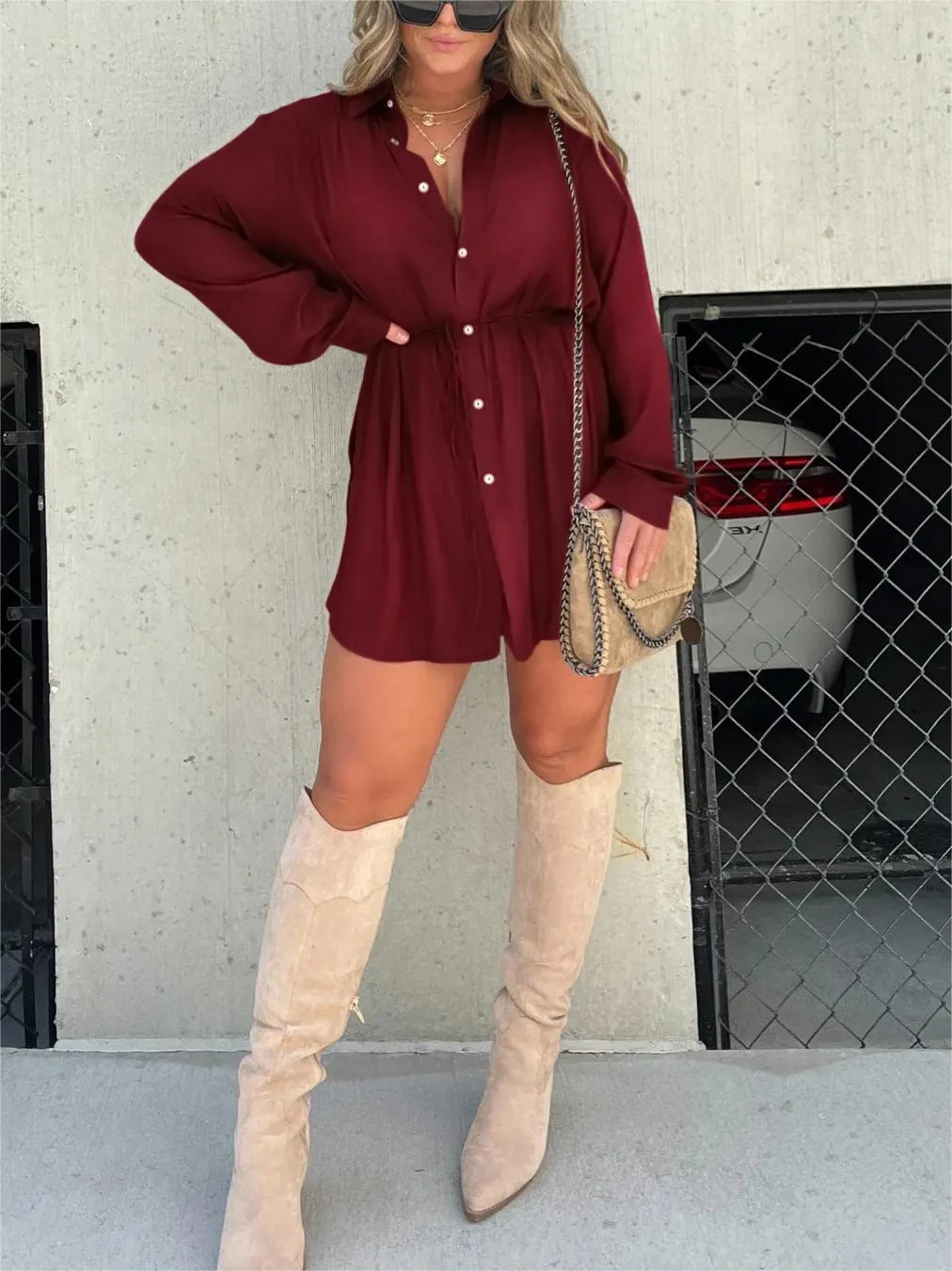 Lenoir™ | Robe combinaison satinée tendance