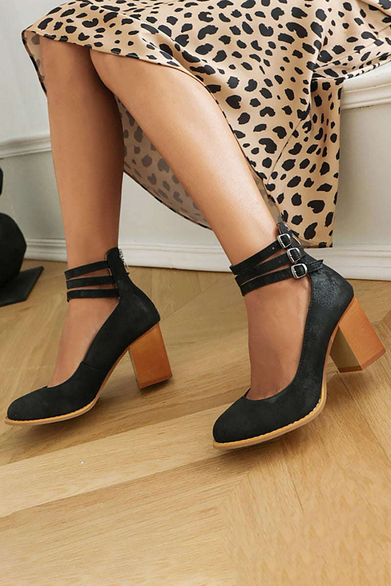 Lenoir™ | Sandales à Bride et Talon Épais