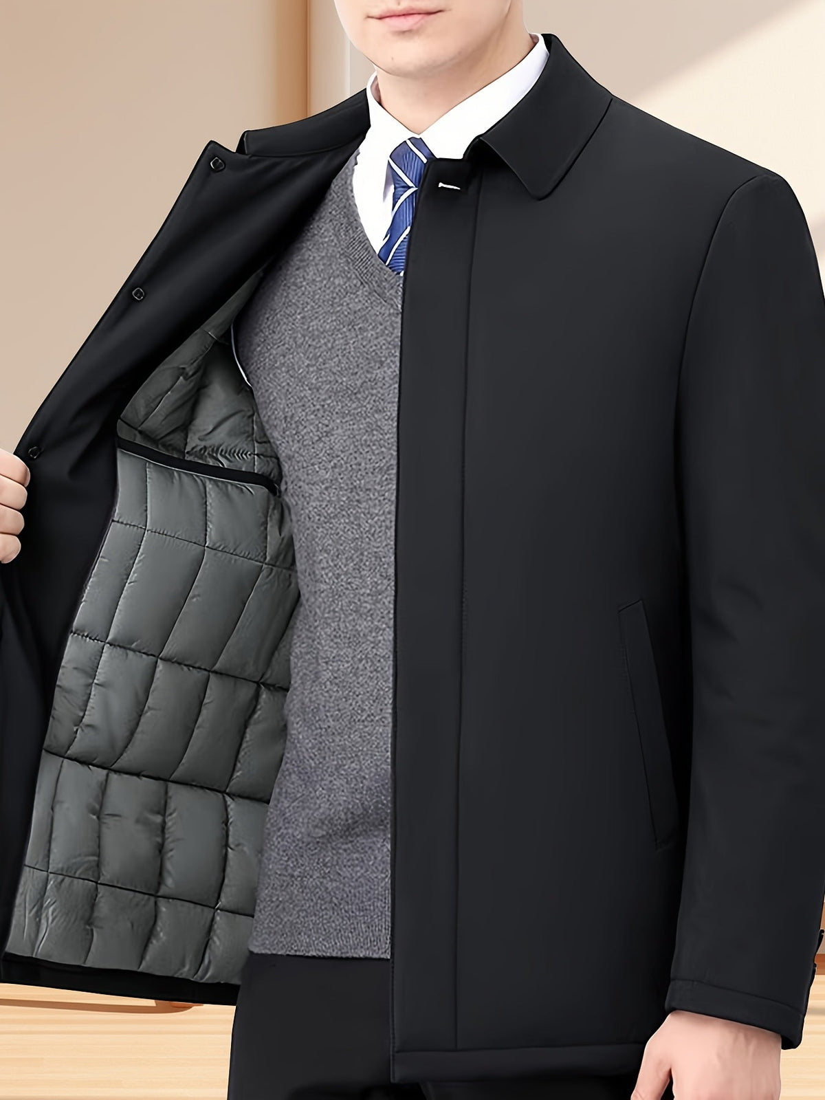 Cazel | Veste pour homme à col à revers avec fermeture éclair