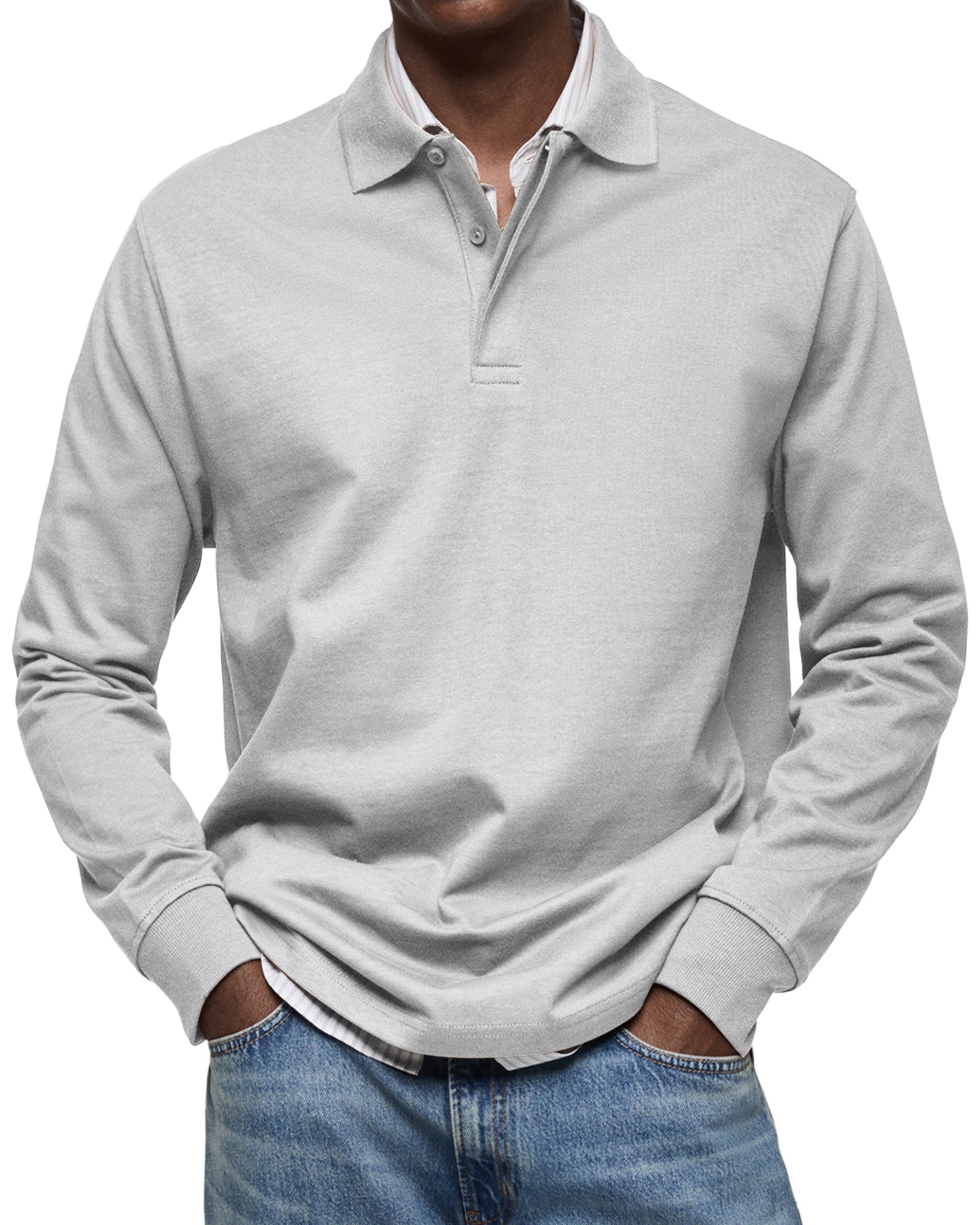 Lenoir™ | Polo de luxe à manches longues