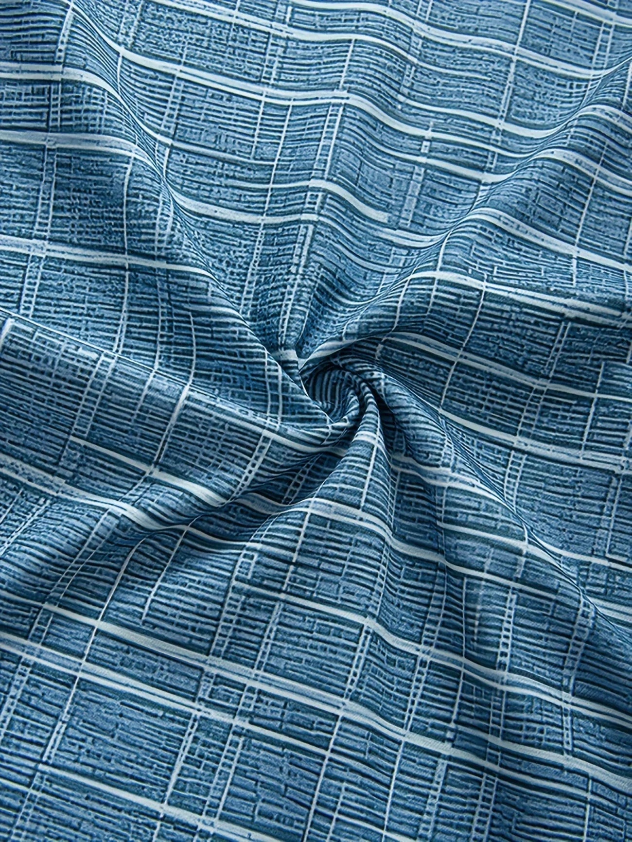 Cazel | Chemise élégante à motif rayé et à carreaux