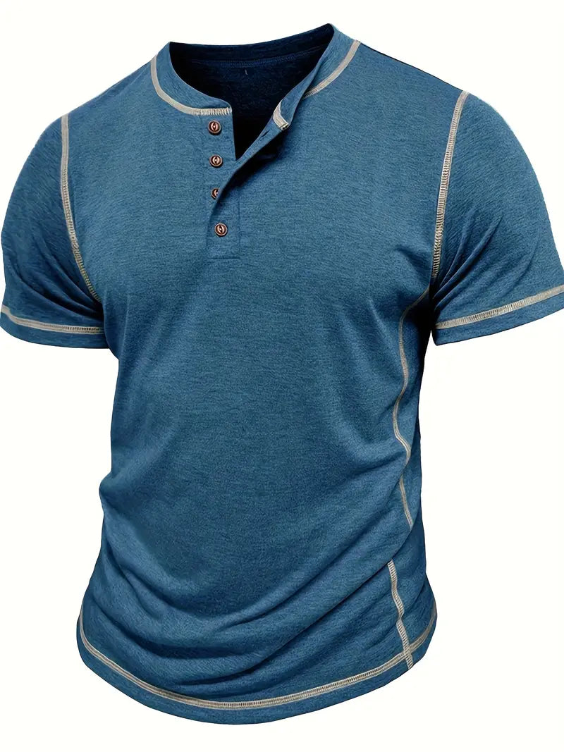 Lenoir™ | T-shirt à manches courtes boutonné