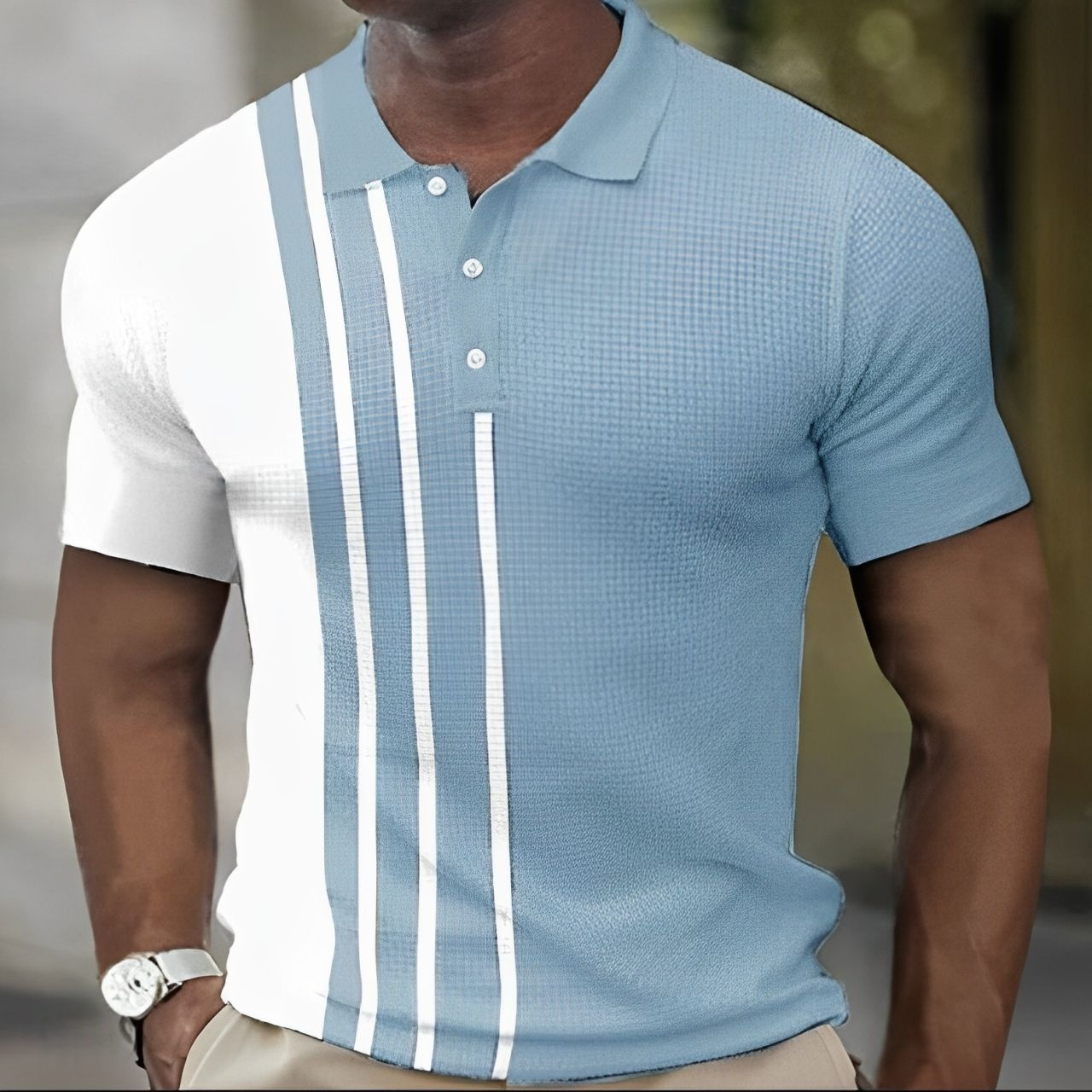Lenoir™ | Polo à rayures élégantes