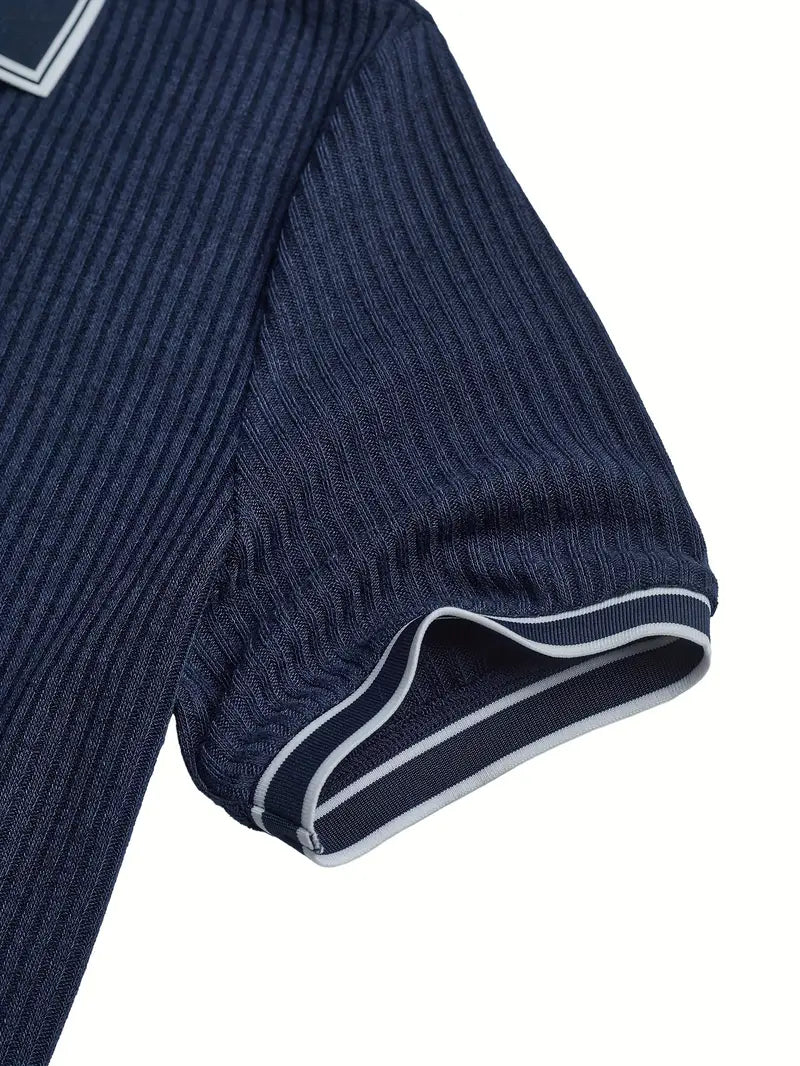 Lenoir™ | Polo texturé sur mesure au flair méditerranéen