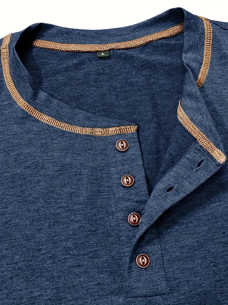 Lenoir™ | T-shirt à manches courtes boutonné