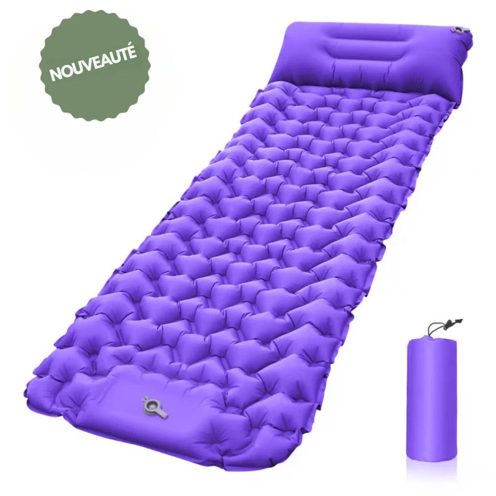Lenoir™ | Matelas gonflable étanche et ultra-résistant avec pompe intégrée