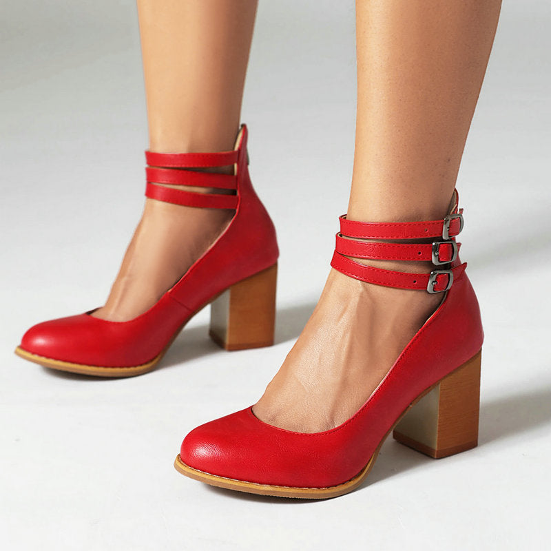 Lenoir™ | Sandales à Bride et Talon Épais