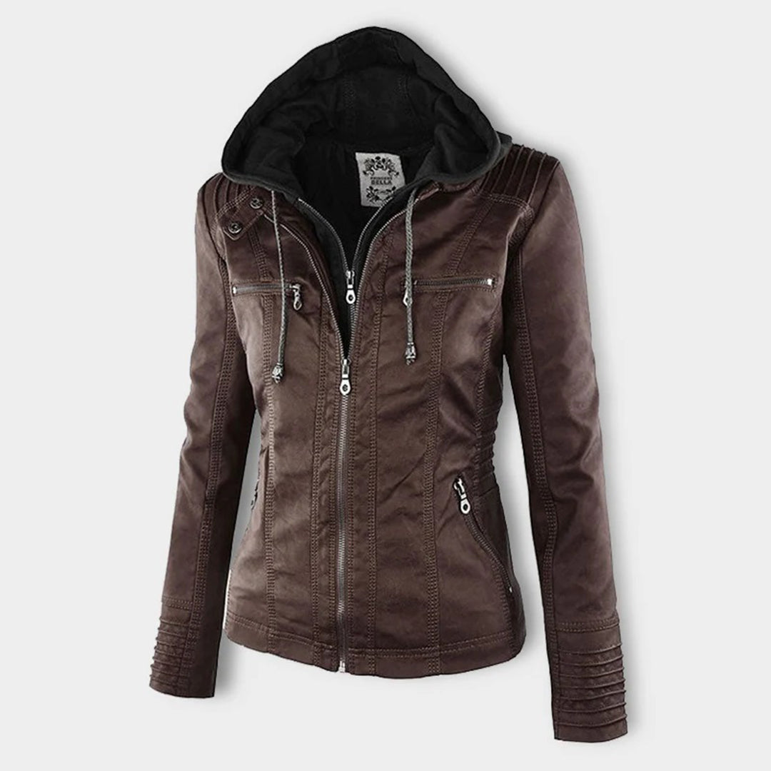 Lenoir™ | Veste moderne à capuche en cuir