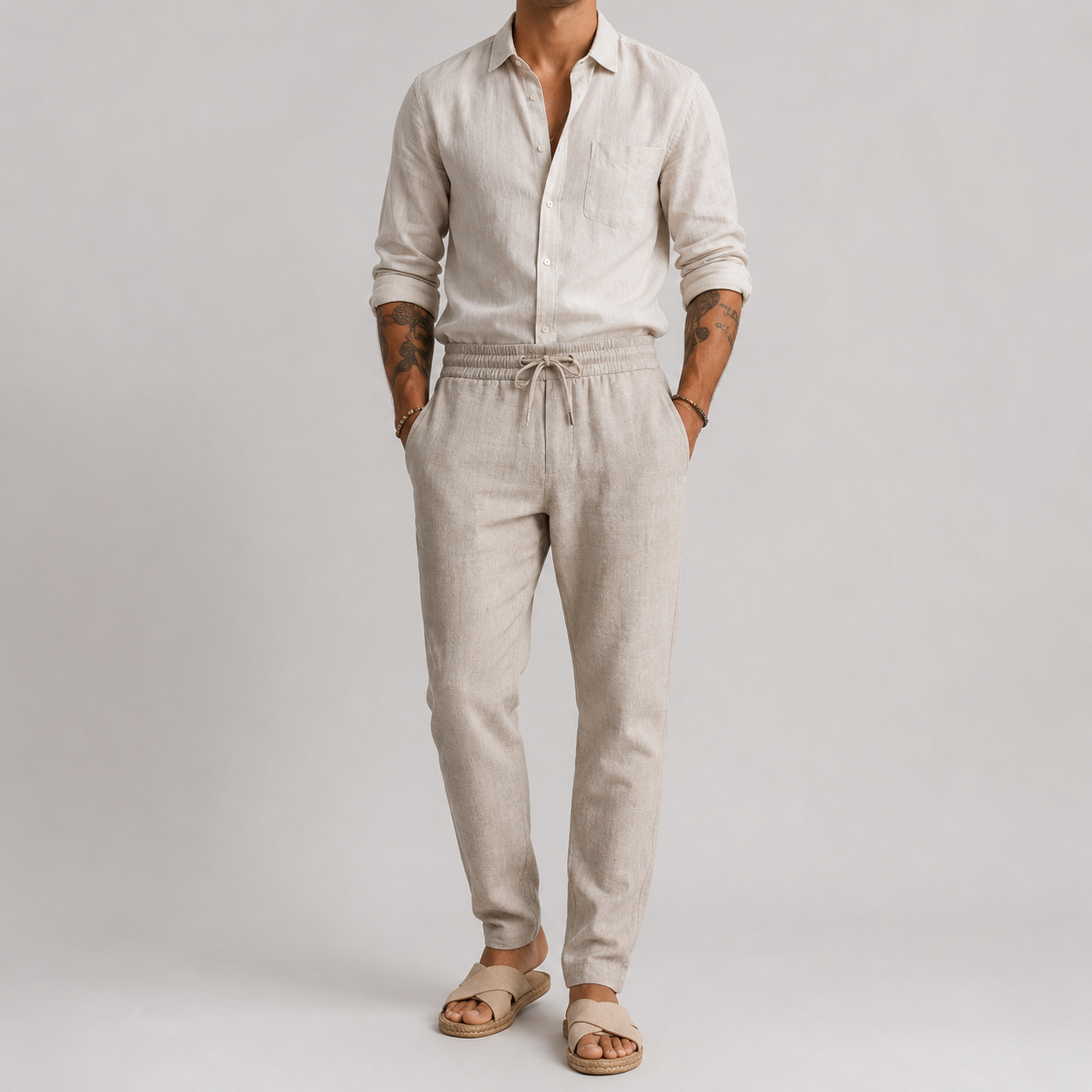 Cazel | Tenue de plage en lin Matteo