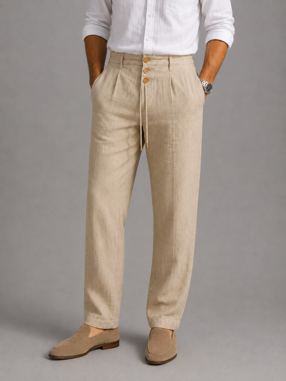 Cazel | Pantalon en lin élégant pour l’été
