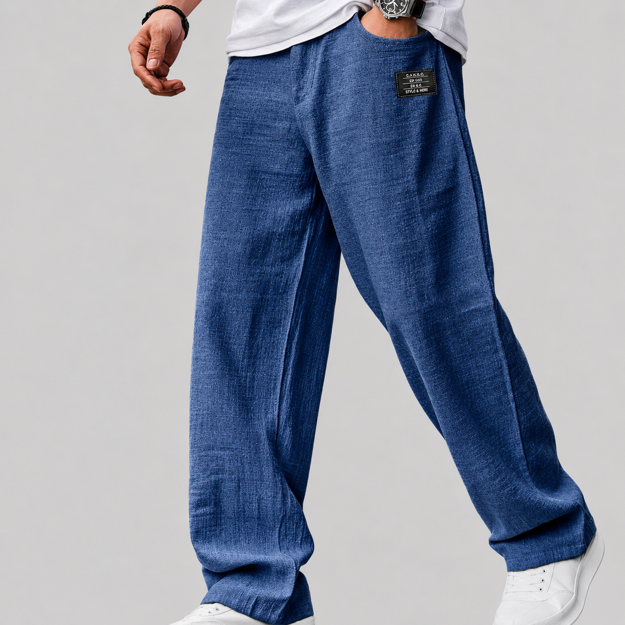 Cazel | Pantalon décontracté premium en lin pour homme