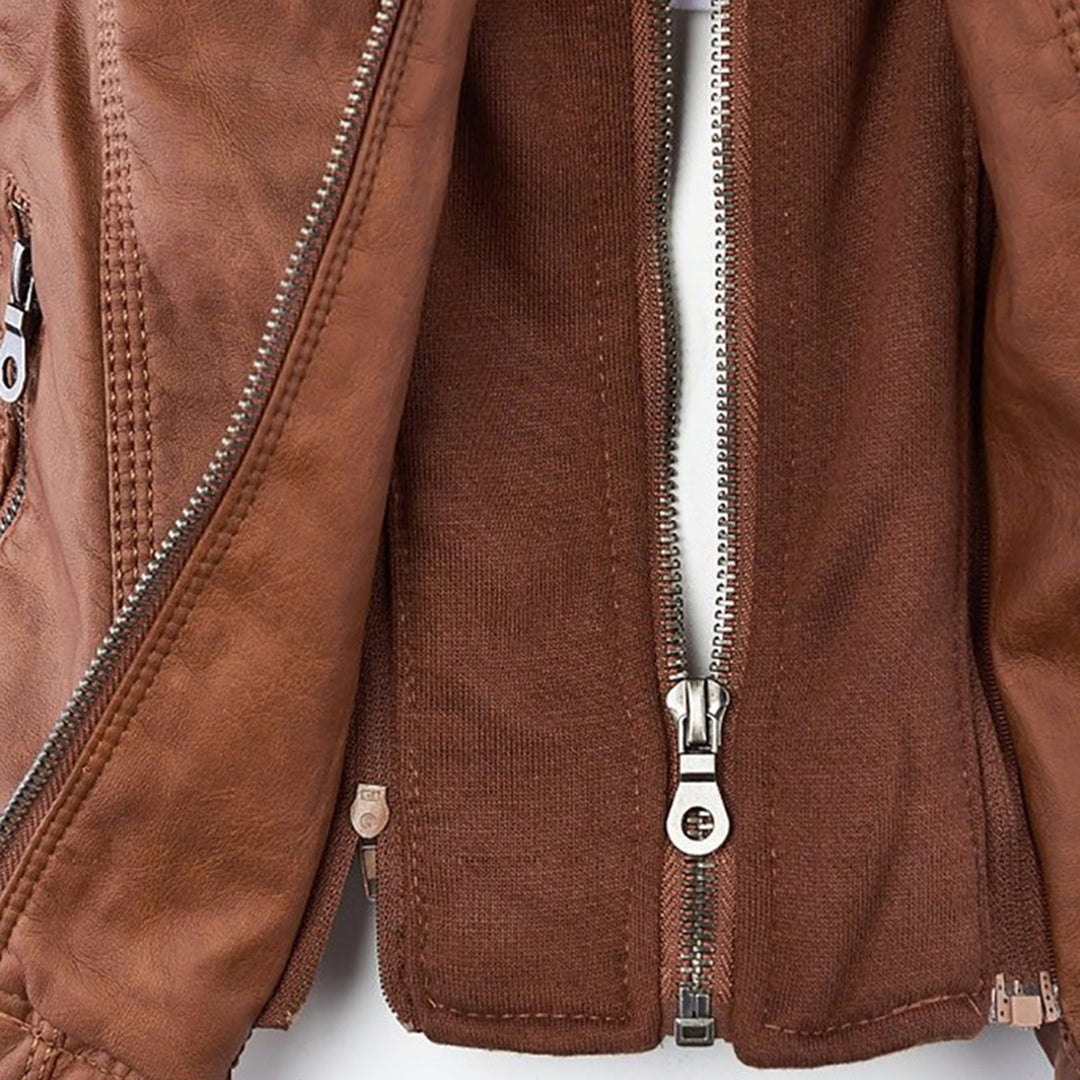 Lenoir™ | Veste moderne à capuche en cuir