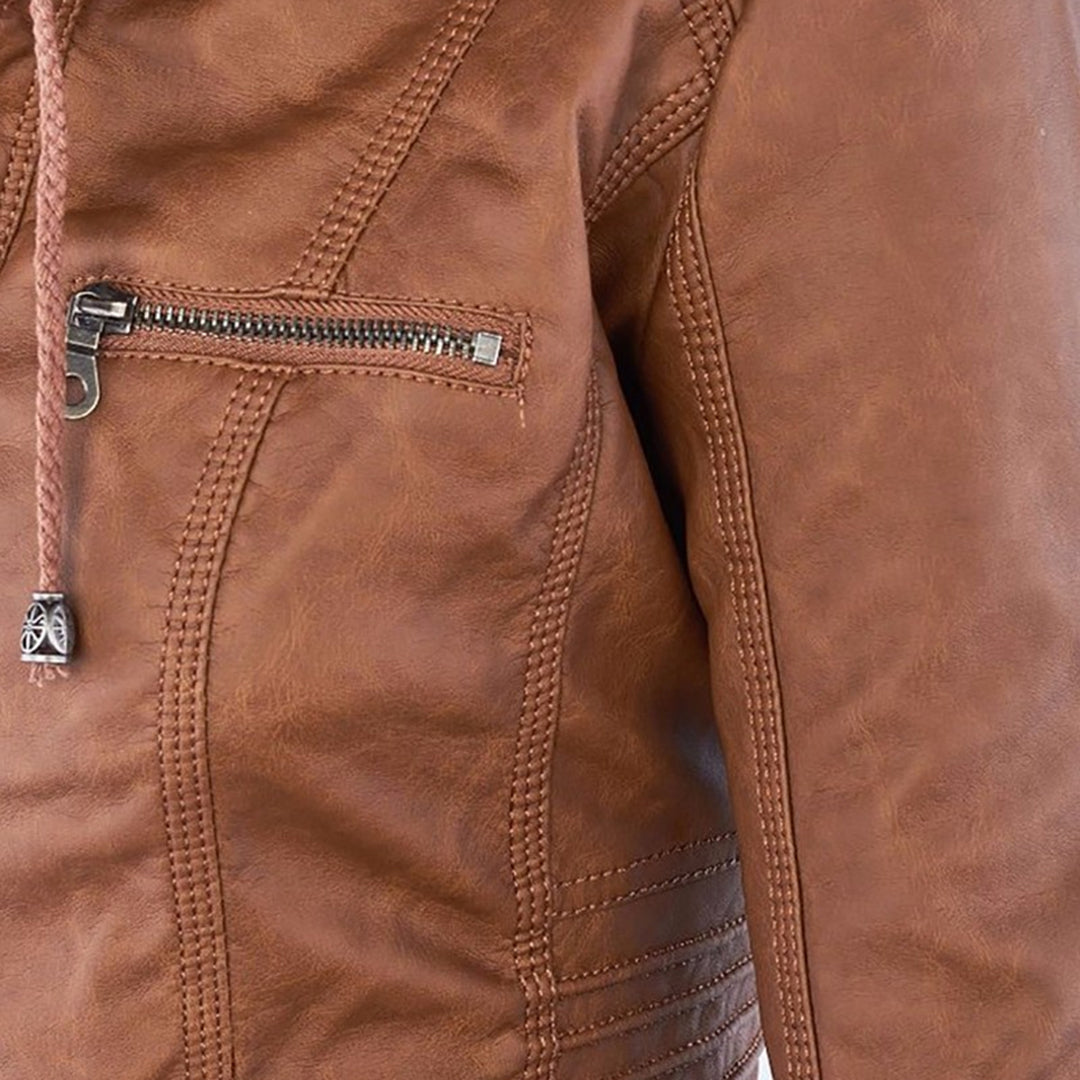 Lenoir™ | Veste moderne à capuche en cuir