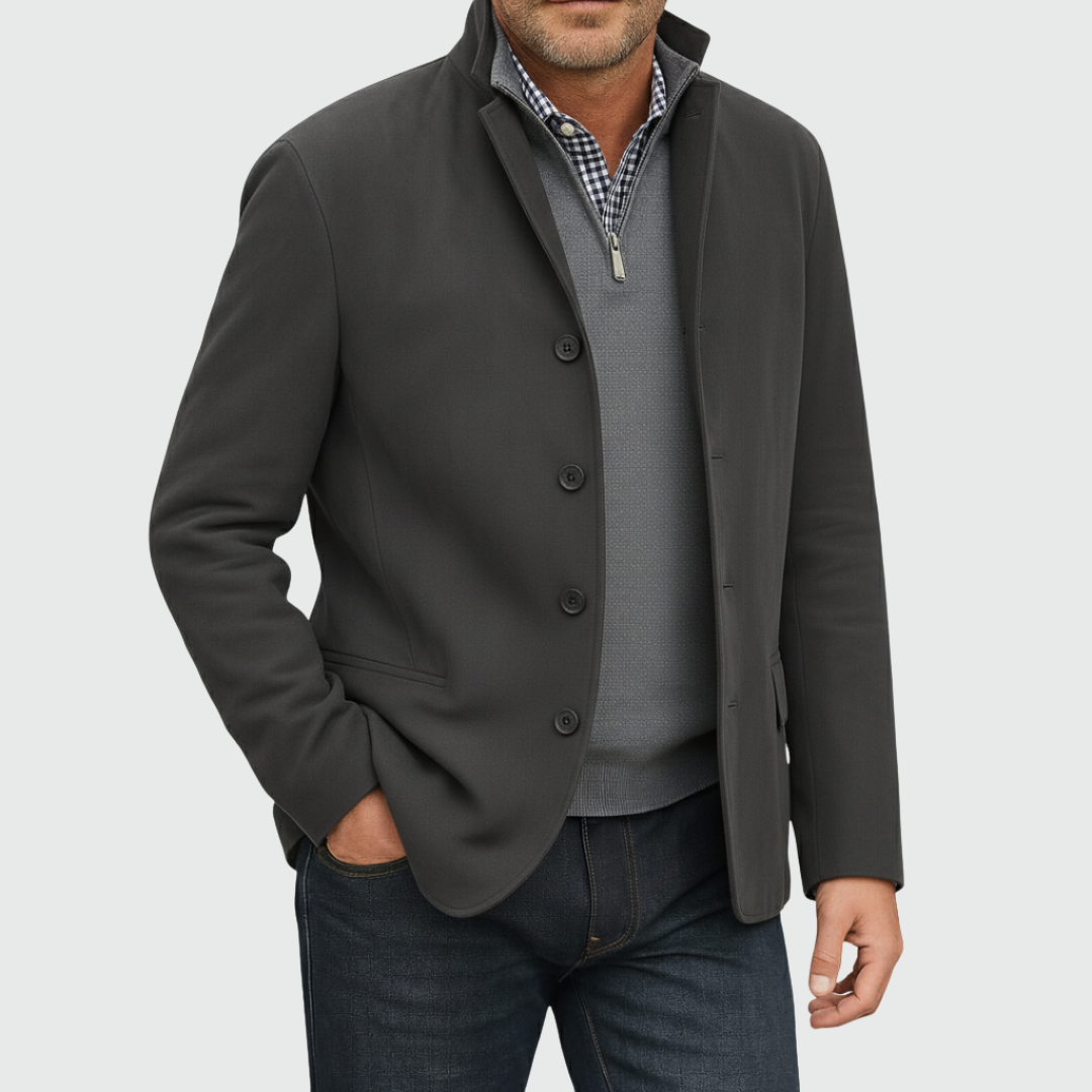 Cazel | Veste classique en daim à boutons