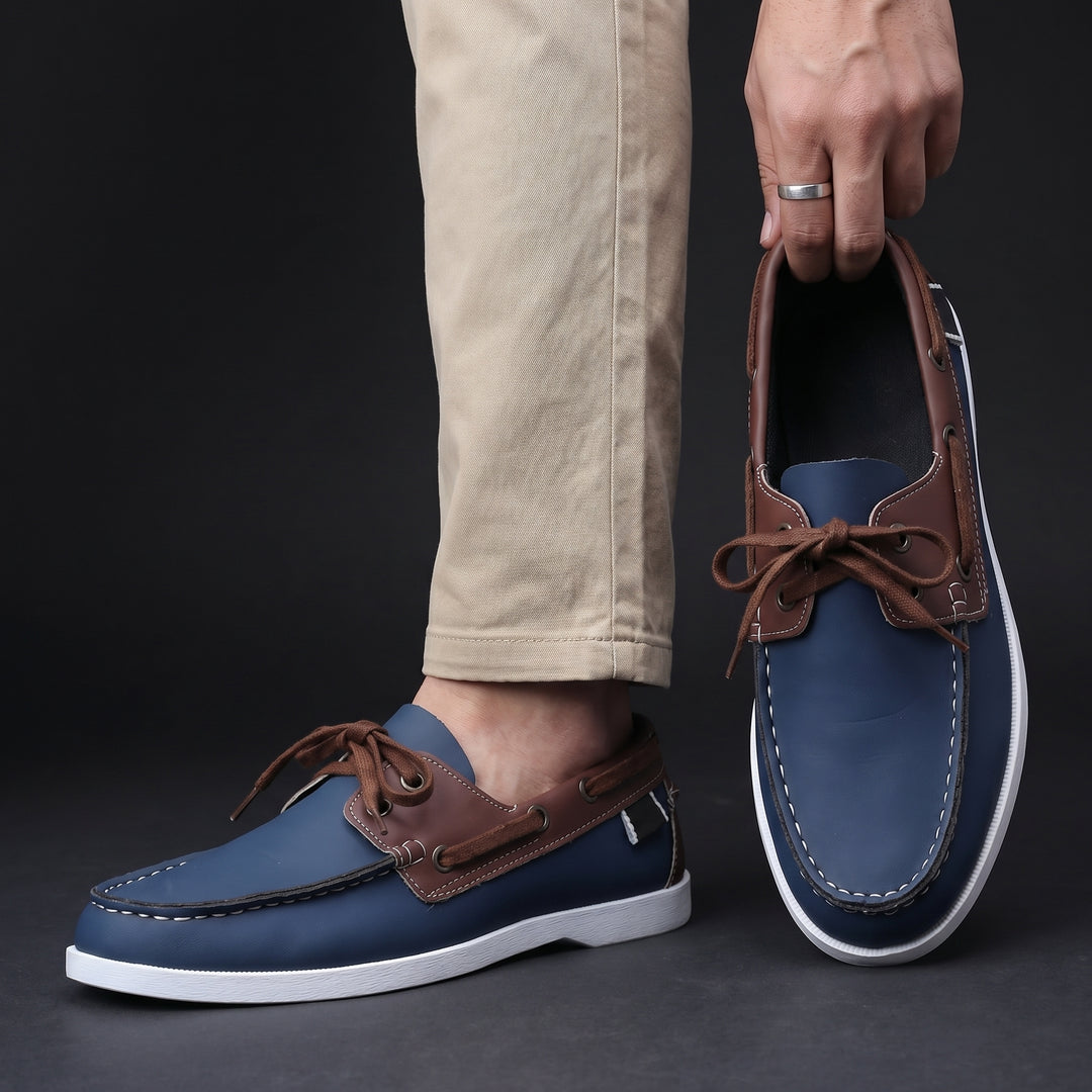 Cazel | Chaussures bateau à lacets sur le devant
