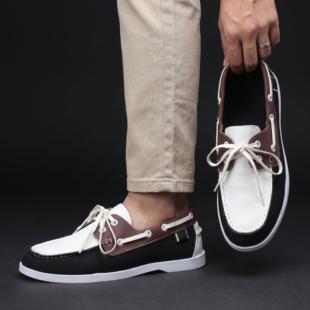Cazel | Chaussures bateau à lacets sur le devant