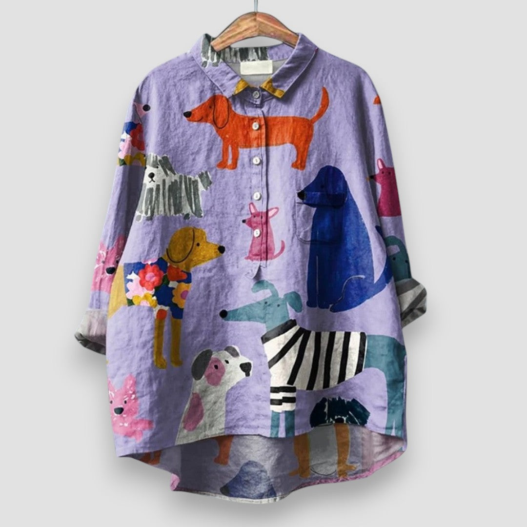 Martine™ | T-shirt pour femmes avec impression de chien