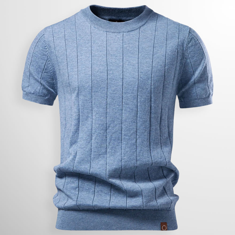 Cazel | T-shirt luxueux côtelé pour homme