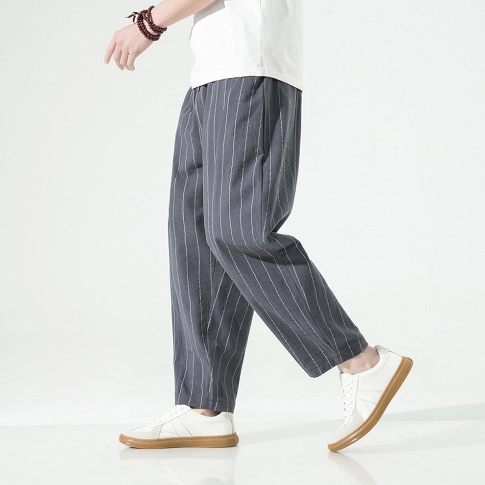 Cazel | Pantalon à rayures à coupe décontractée