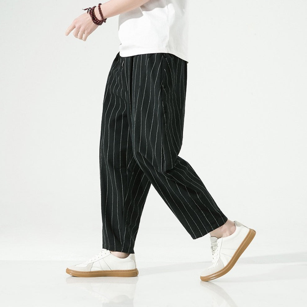 Cazel | Pantalon à rayures à coupe décontractée