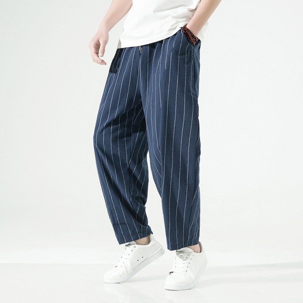 Cazel | Pantalon à rayures à coupe décontractée