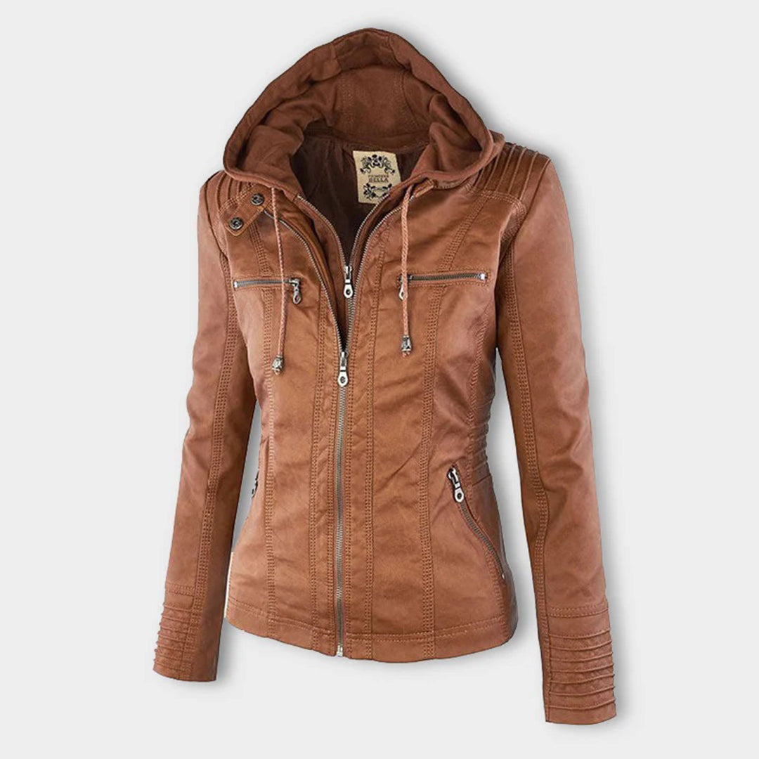 Lenoir™ | Veste moderne à capuche en cuir