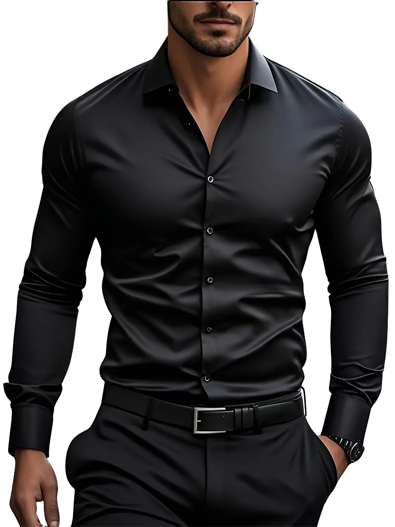 Cazel | Chemise élégante à manches longues avec boutons