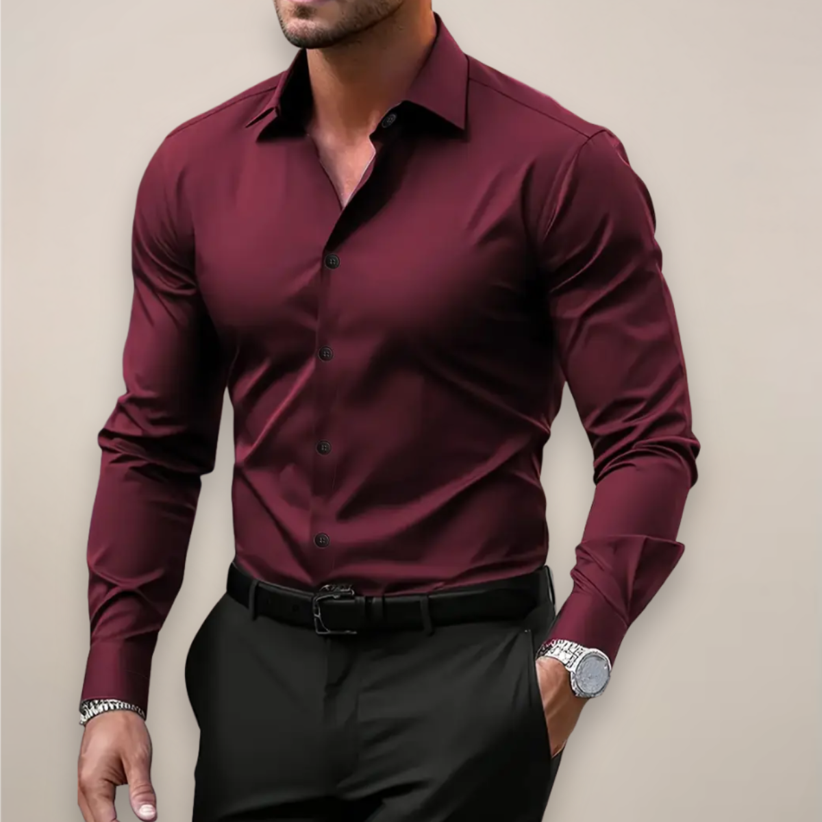 Cazel | Chemise à manches longues boutonnée