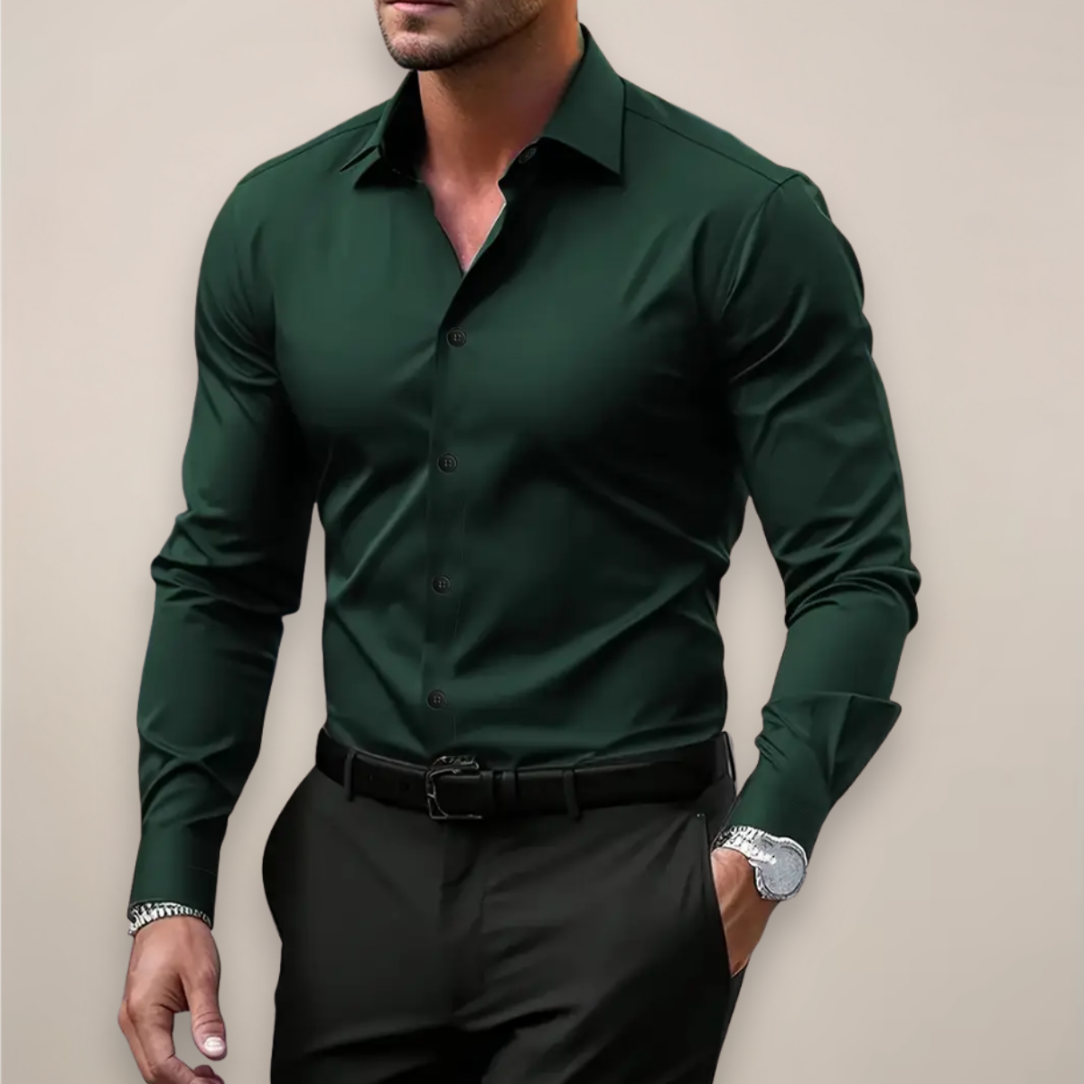 Cazel | Chemise à manches longues boutonnée
