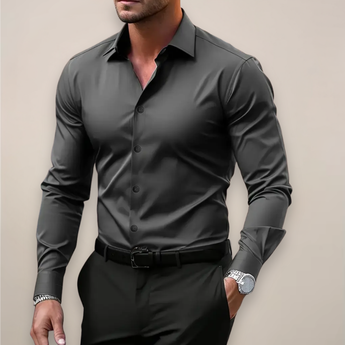 Cazel | Chemise à manches longues boutonnée