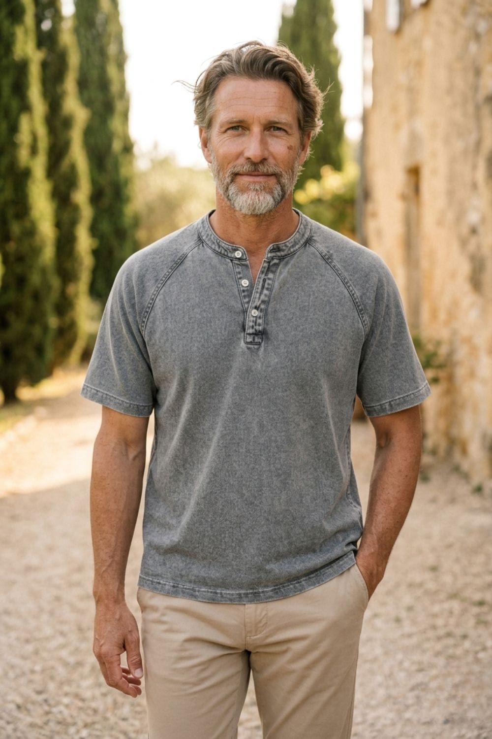 Cazel | Marinière style Henley (1 + 1 offert)