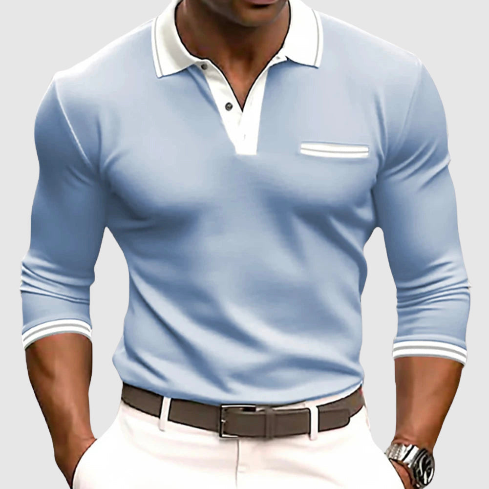 Lenoir™ | Polo Élégance Sportive à Manches Longues
