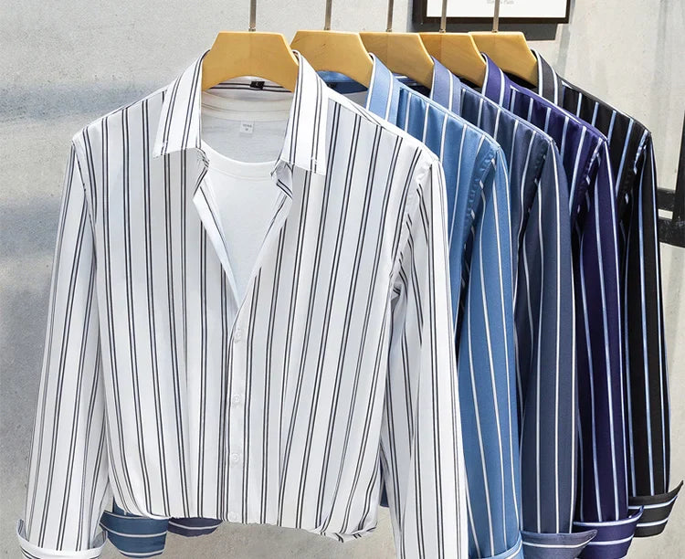 Lenoir™ | Chemise pour hommes à rayures élégantes