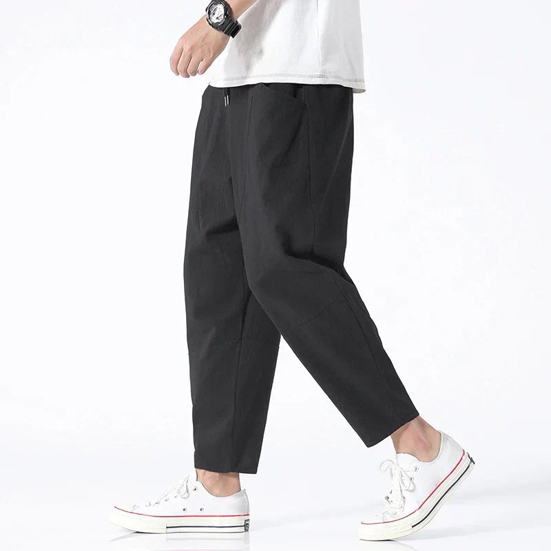 Lenoir™ | Pantalon raccourci en lin