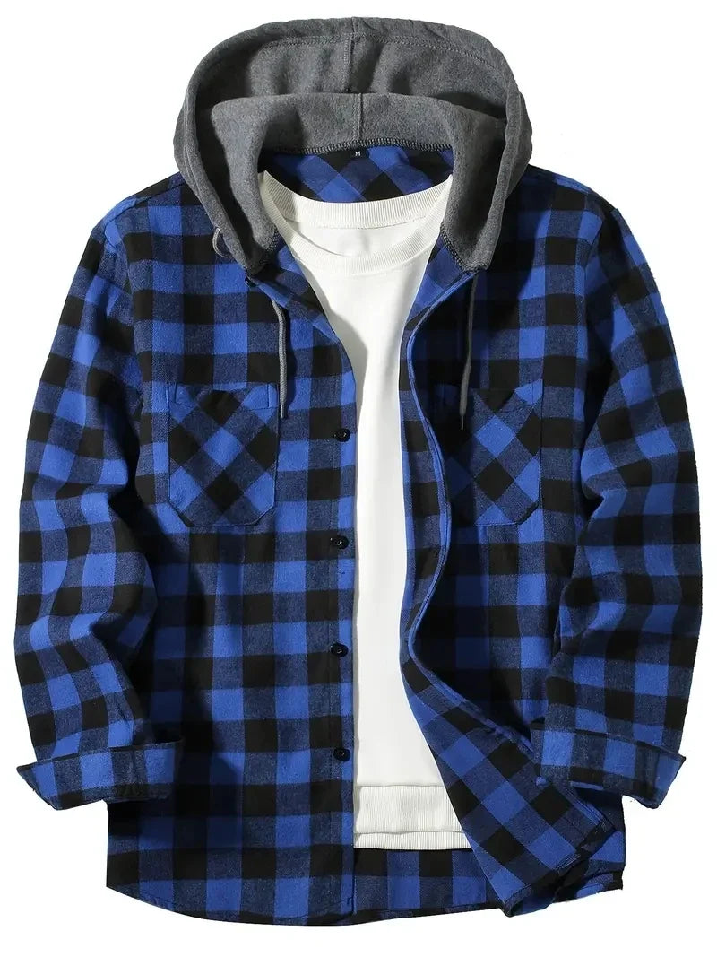 Cazel | Veste à carreaux pour homme avec doublure chaude
