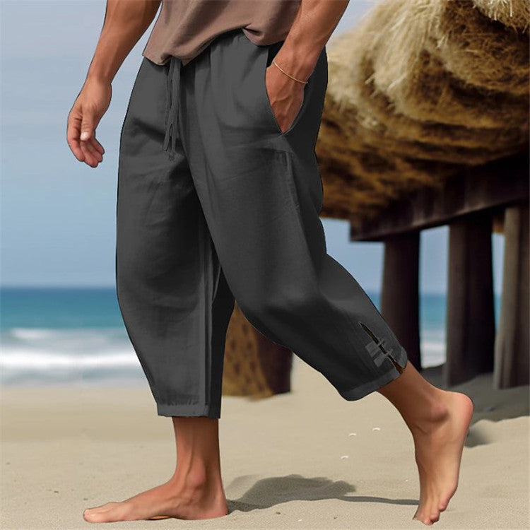 Lenoir™ | Pantalon d'été en lin confortable à taille élastique