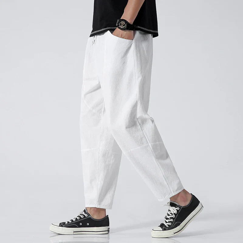 Lenoir™ | Pantalon raccourci en lin
