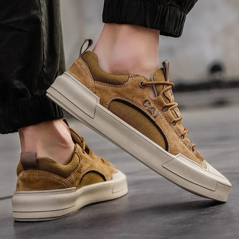 Cazel | Chaussures en toile avec lacets en daim pour un usage quotidien